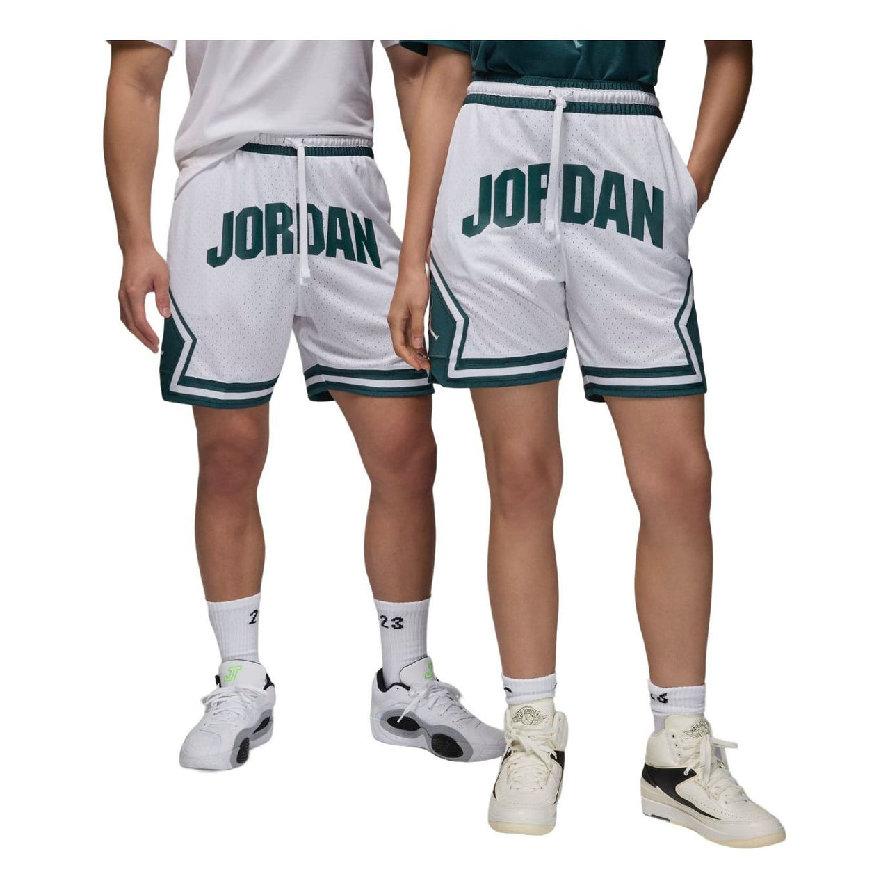 Air Jordan Sport Dri-FIT Diamond Shorts Asia Sizing 'White Oxidized Green' FV8613-100