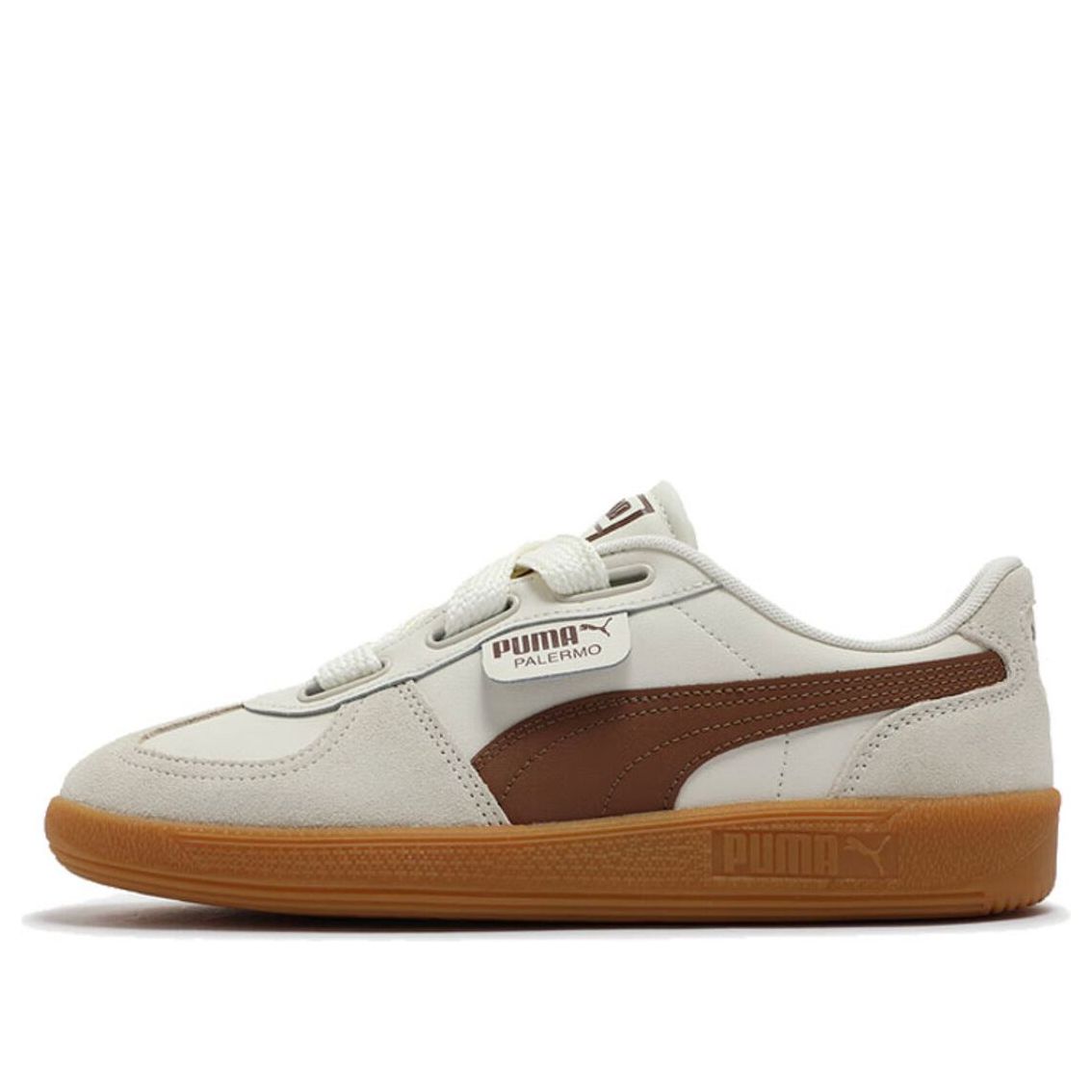 (WMNS) Puma Palermo Wide Lace SD 'Frosted Ivory Brown Mushroom' 402109-03
