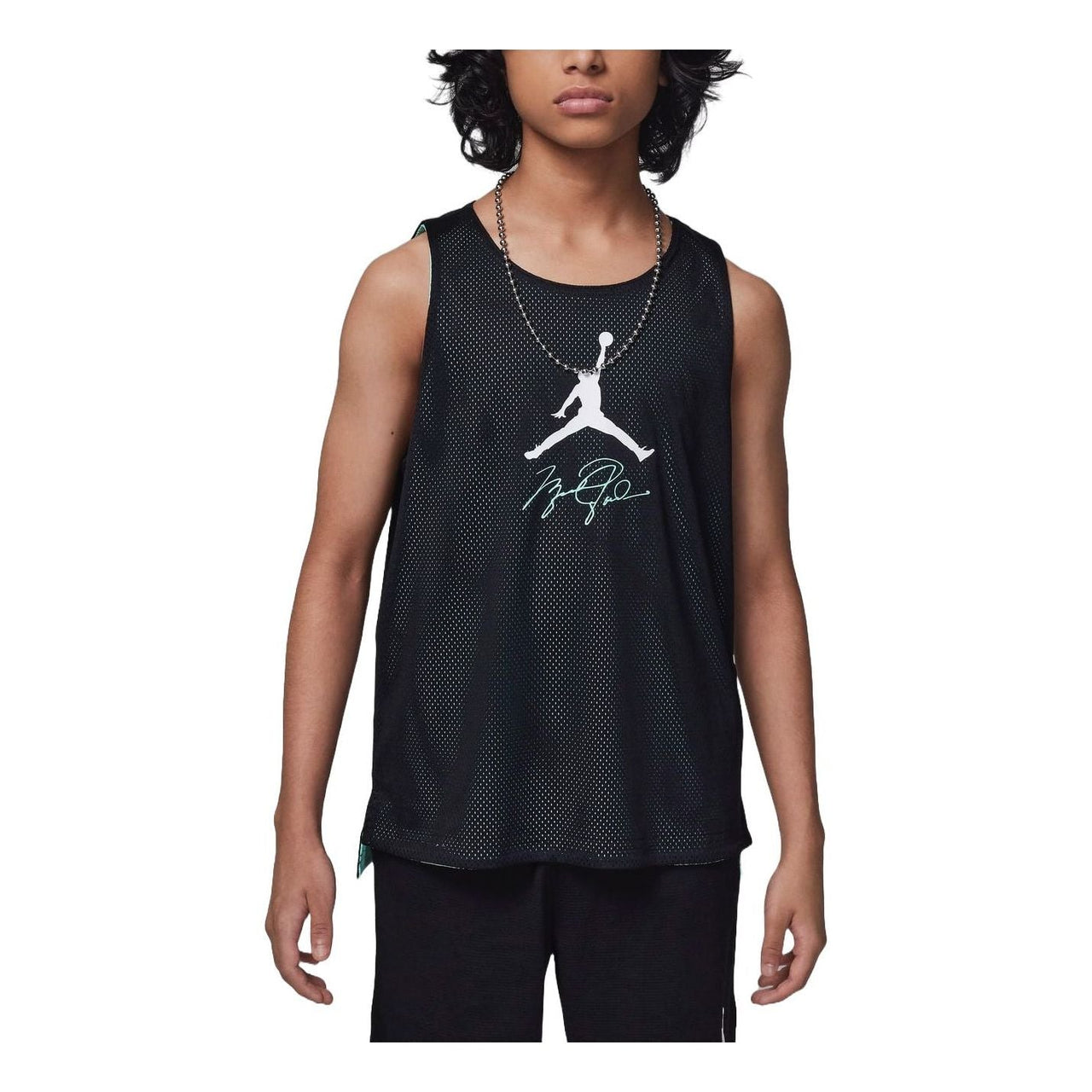 (GS) Air Jordan MJ Flight MVP Reversible Basketball Tank 'Black' HM4739-010