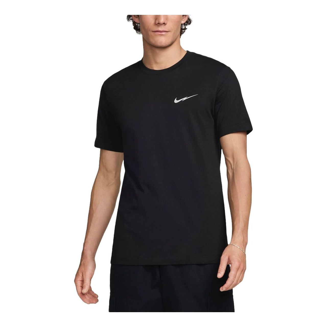 Nike Sportswear Swoosh T-Shirt Asia Sizing 'Black' FZ5418-010