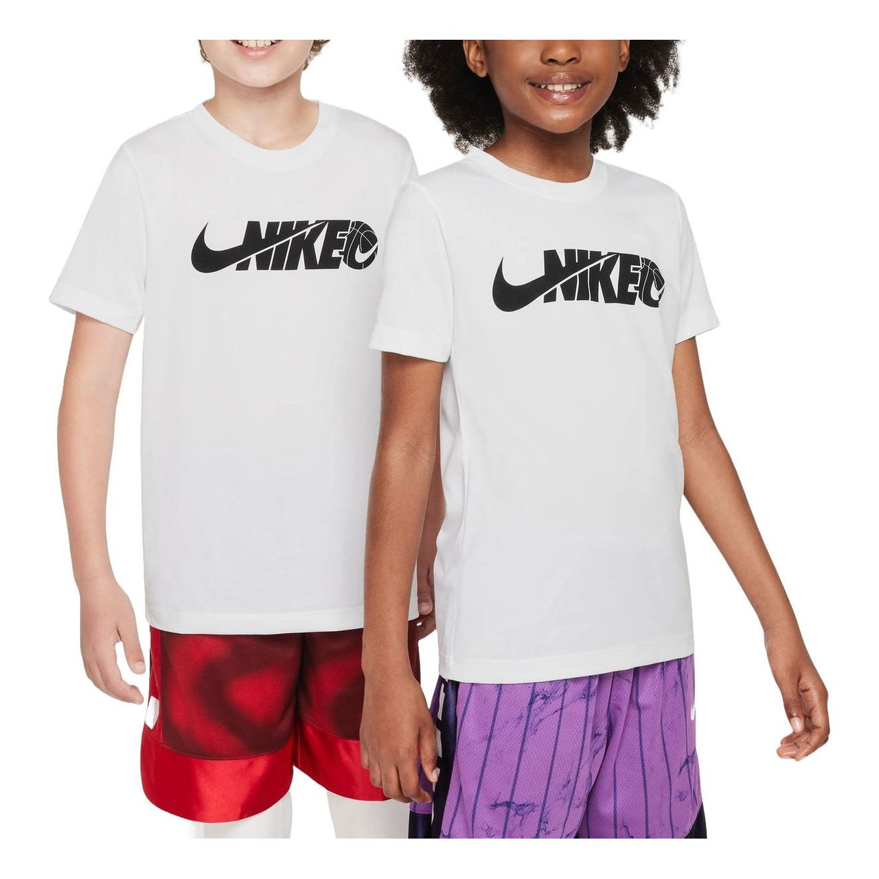 (GS) Nike Legend Dri-FIT Graphic T-shirt 'White Black' FV5327-100