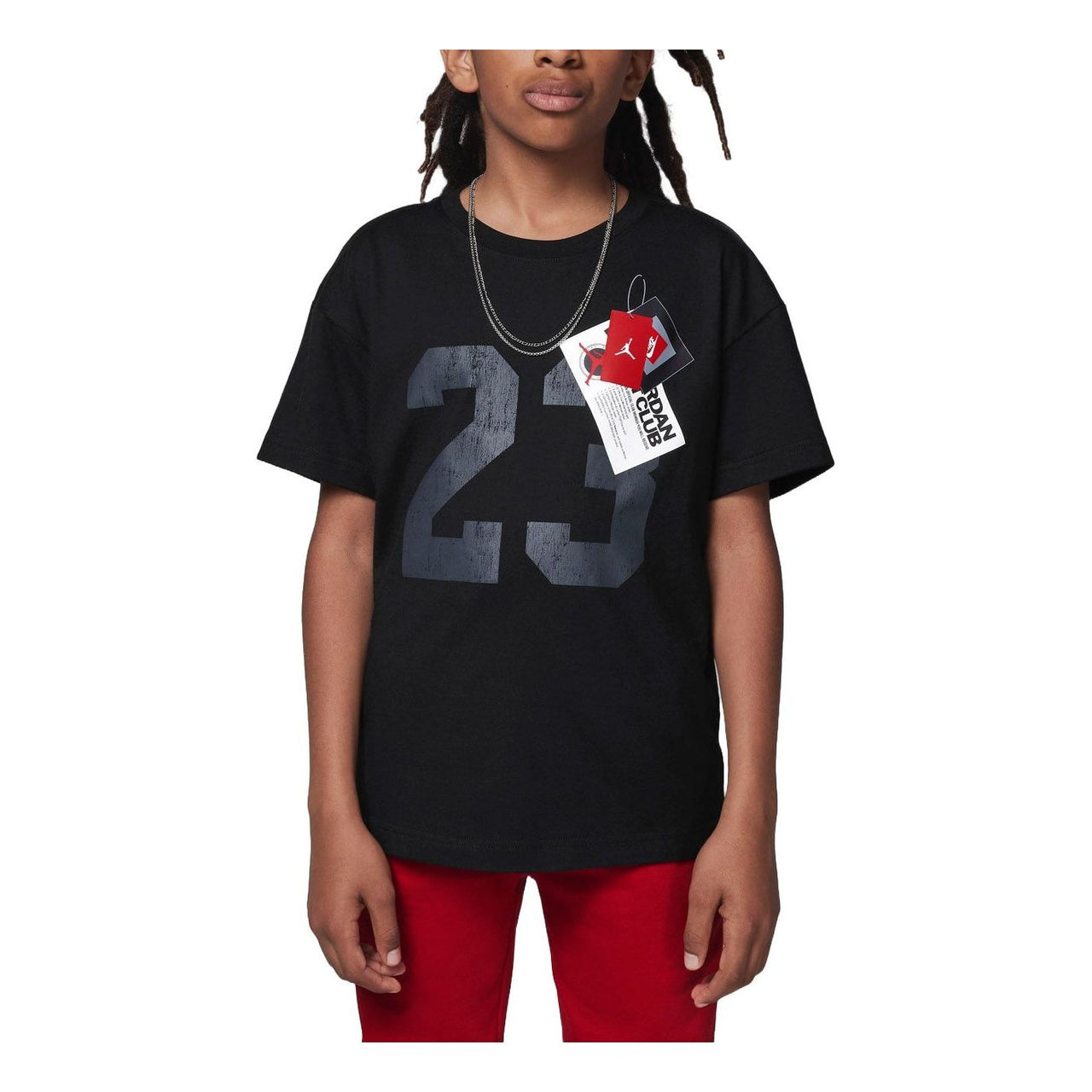 (GS) Air Jordan New With Tags T-shirt 'Black' HQ7237-010