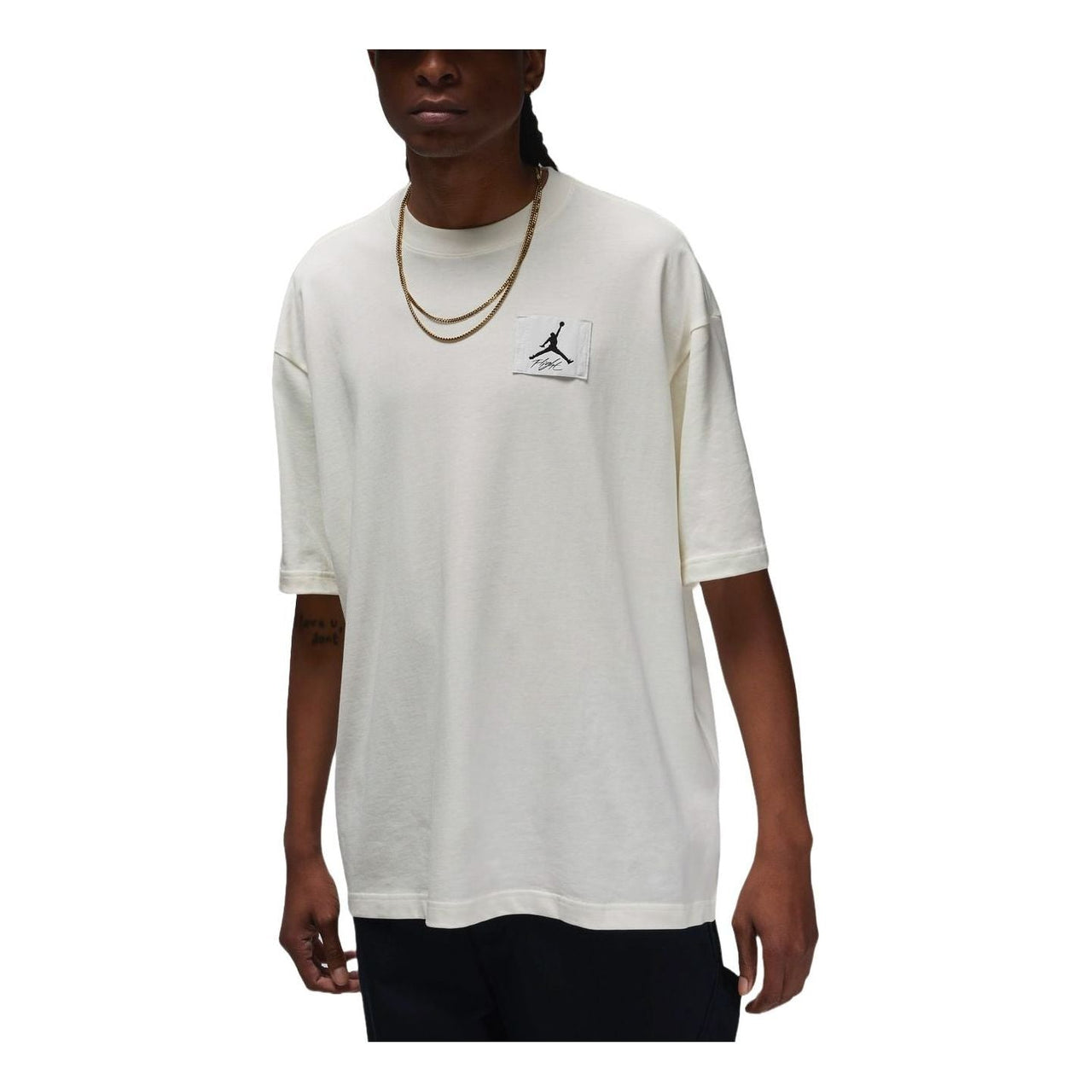Air Jordan Flight Essentials Oversized T-shirt Asia Sizing 'Summit White' DZ7314-133