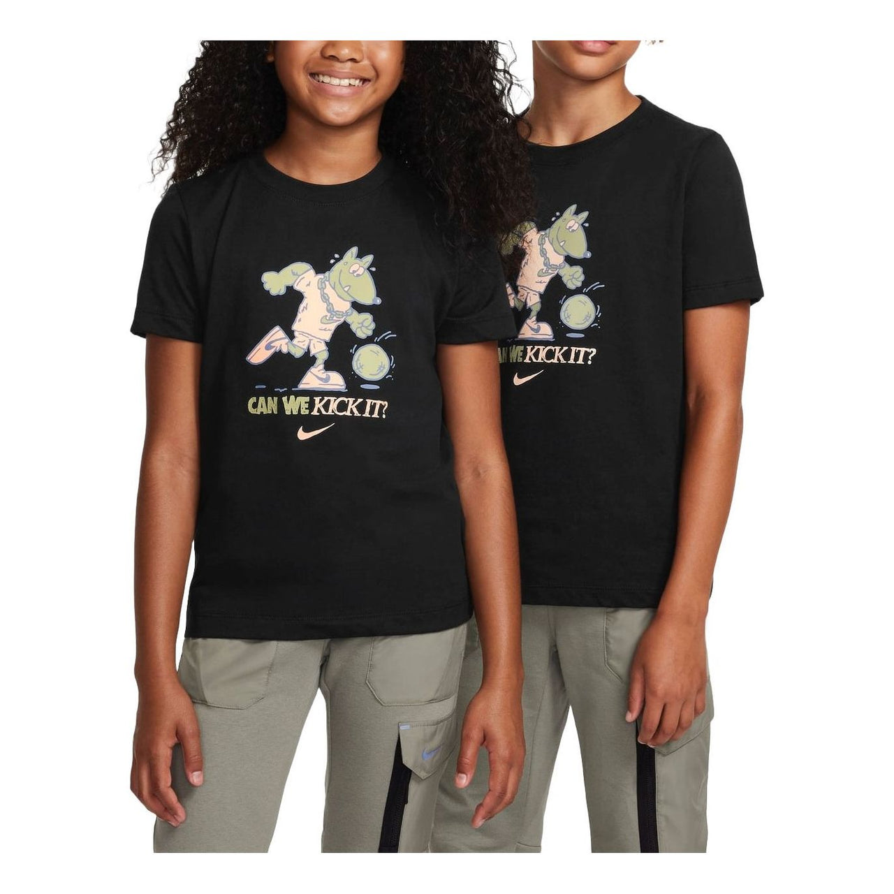 (GS) Nike Sportswear Graphic T-shirt 'Black' FZ5156-010