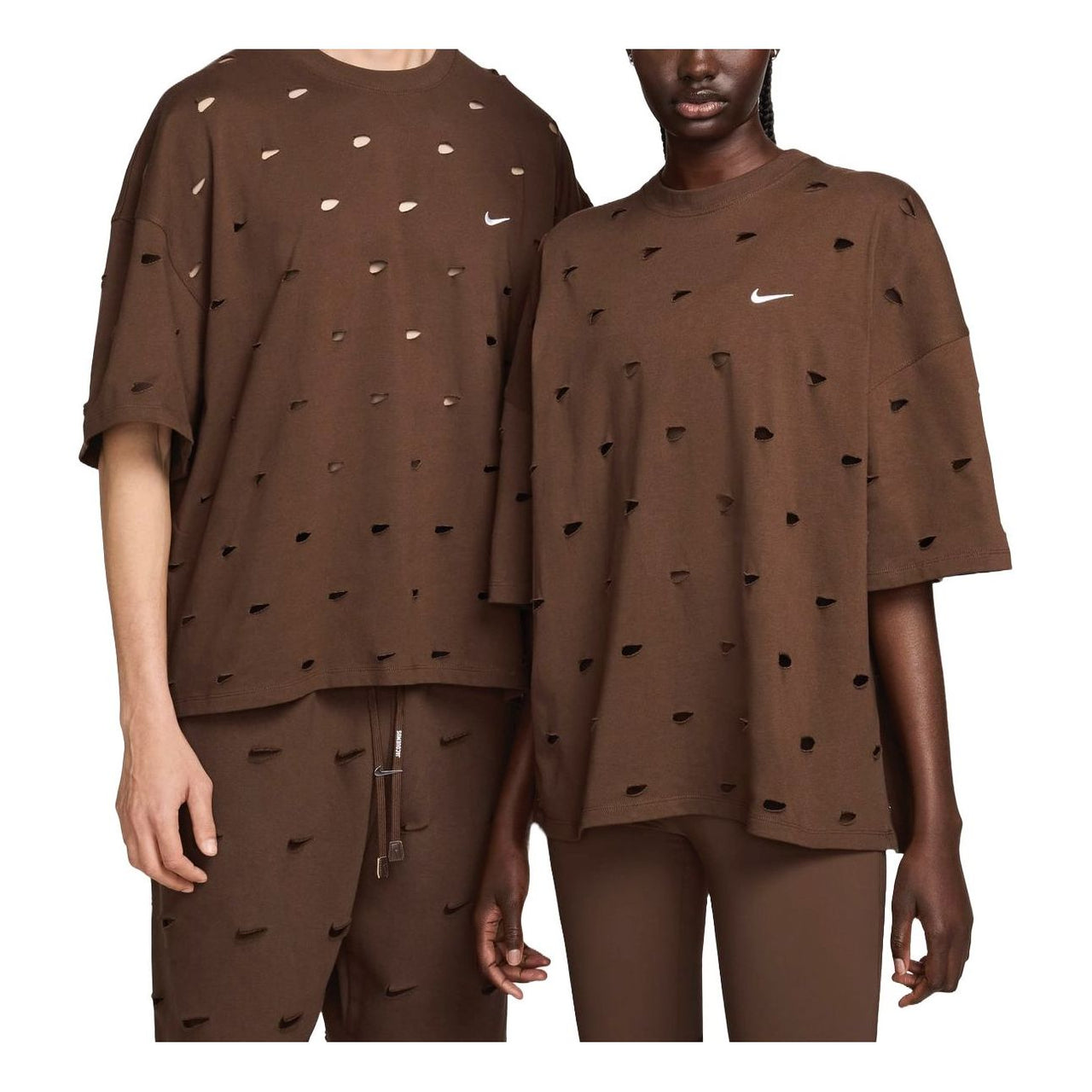 Nike x Jacquemus Swoosh T-Shirt 'Brown' FJ3477-259