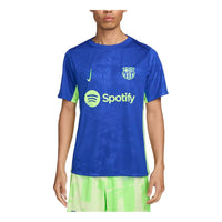 Nike Dri-FIT F.C. Barcelona Academy Pro Third Football Pre-Match Jersey 'Royal Lime' FQ2544-418
