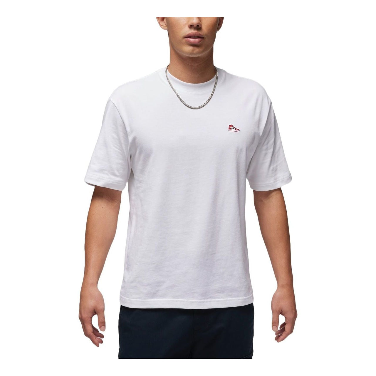 Air Jordan Brand Embroidered Patch T-Shirt Asia Sizing 'White' FN5983-100