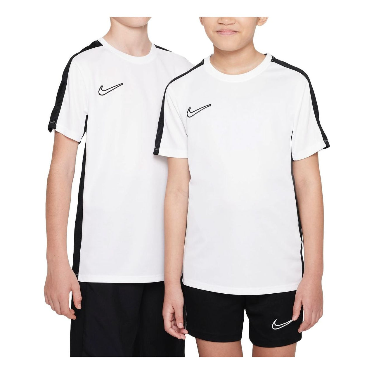(GS) Nike Dri-FIT Academy23 Football T-shirt 'White Black' DX5482-100