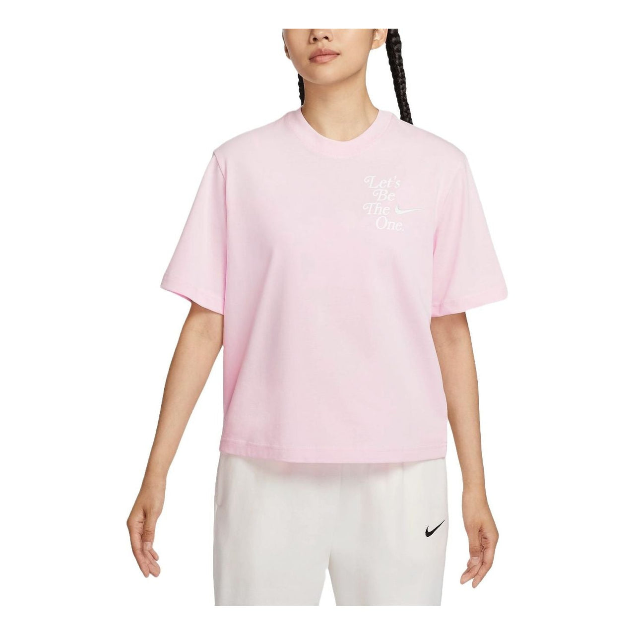 (WMNS) Nike Sportswear Boxy T-Shirt Asia Sizing 'Pink' HM4581-663