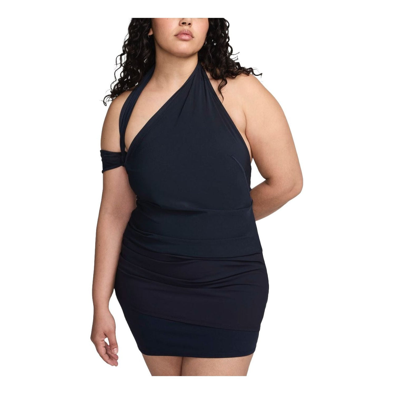(WMNS) Nike x Jacquemus Layered Dress Asia Sizing 'Dark Obsidian' FJ3141-475