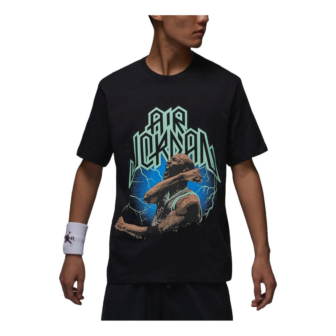 Air Jordan Sport Dri-FIT Graphic T-Shirt Asia Sizing 'Black' FN6017-010