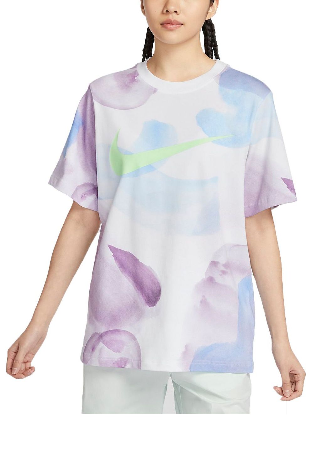 (WMNS) Nike Sportswear Essential Graphic T-shirt 'Multi-Color' HF6178-100