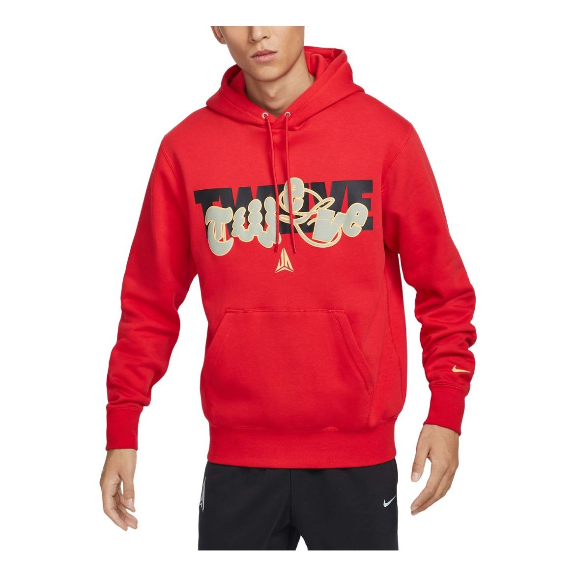 Nike Ja Club Fleece Basketball Hoodie Asia Sizing 'University Red Gold' FZ1039-657