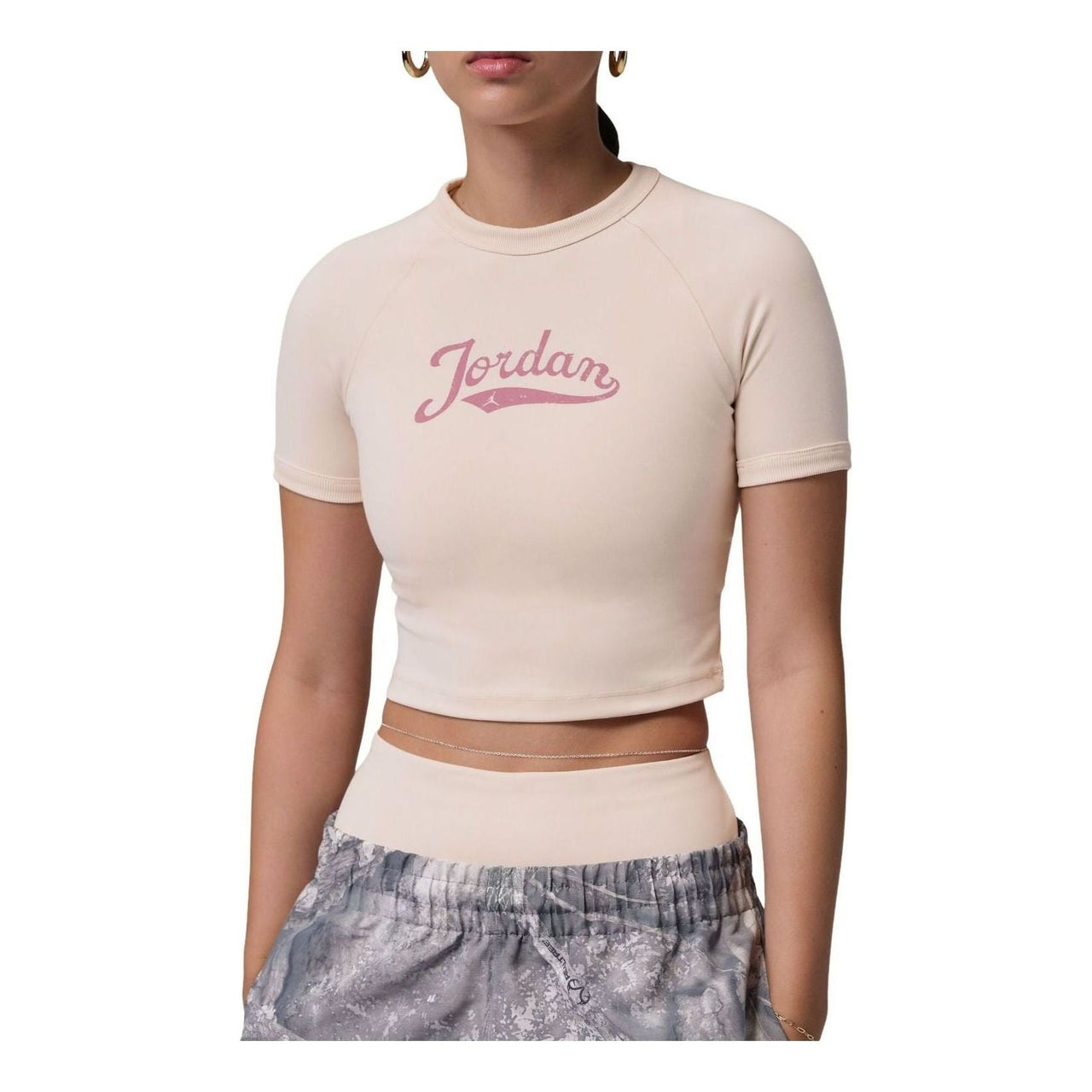 (WMNS) Jordan Brooklyn T-Shirt 'Pearl White Sail Desert Berry' IM7378-272
