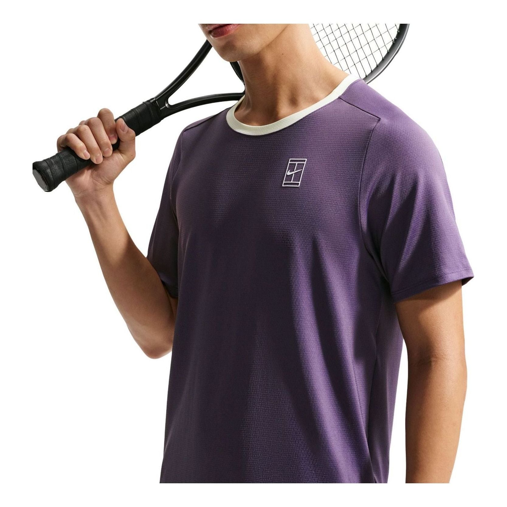 Nike Court Advantage Dri-FIT T-Shirt 'Dark Raisin Volt Tint White' FZ6911-573