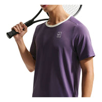 Nike Court Advantage Dri-FIT T-Shirt 'Dark Raisin Volt Tint White' FZ6911-573