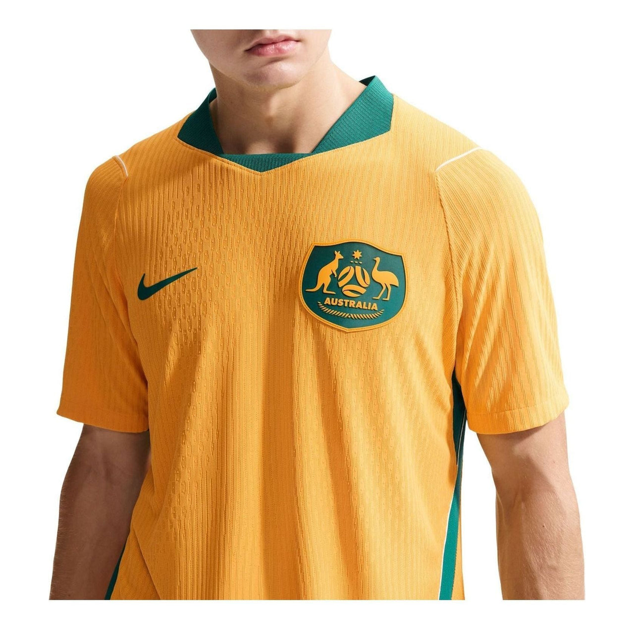 Nike Australia 2026 Match Home Aero-FIT Authentic Jersey 'Sport Gold Mystic Green Sail' IH0895-704