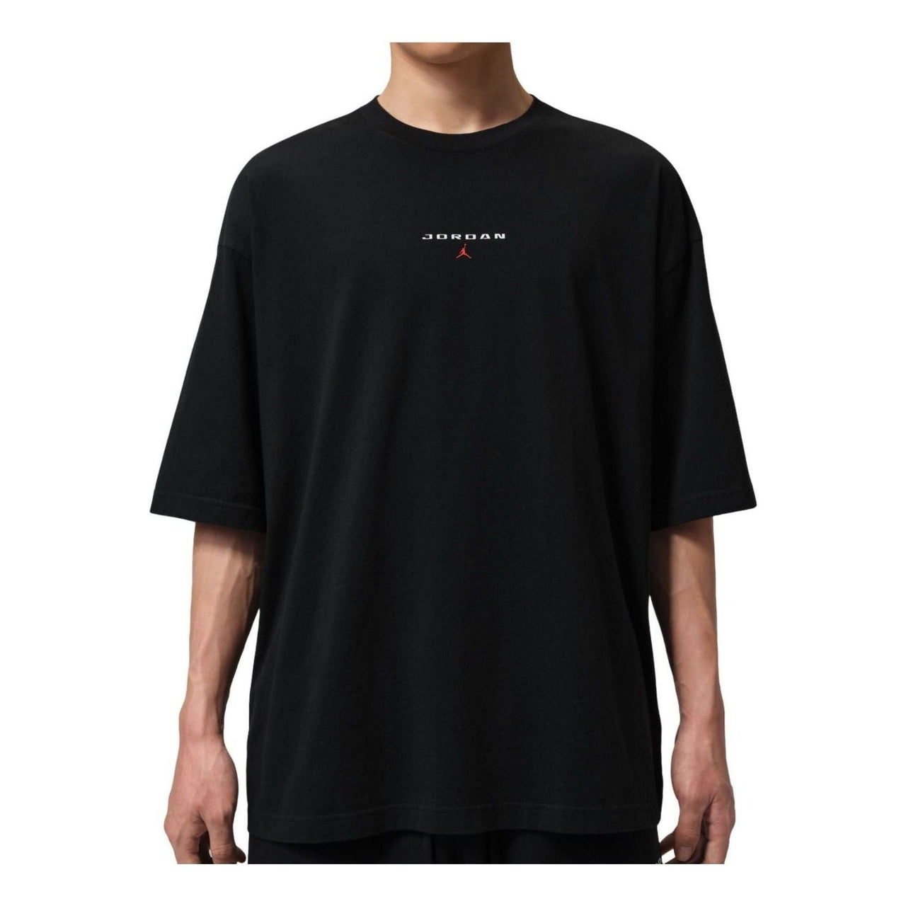 Air Jordan Flight Essentials Oversized Patch T-Shirt 'Black' IO0035-010