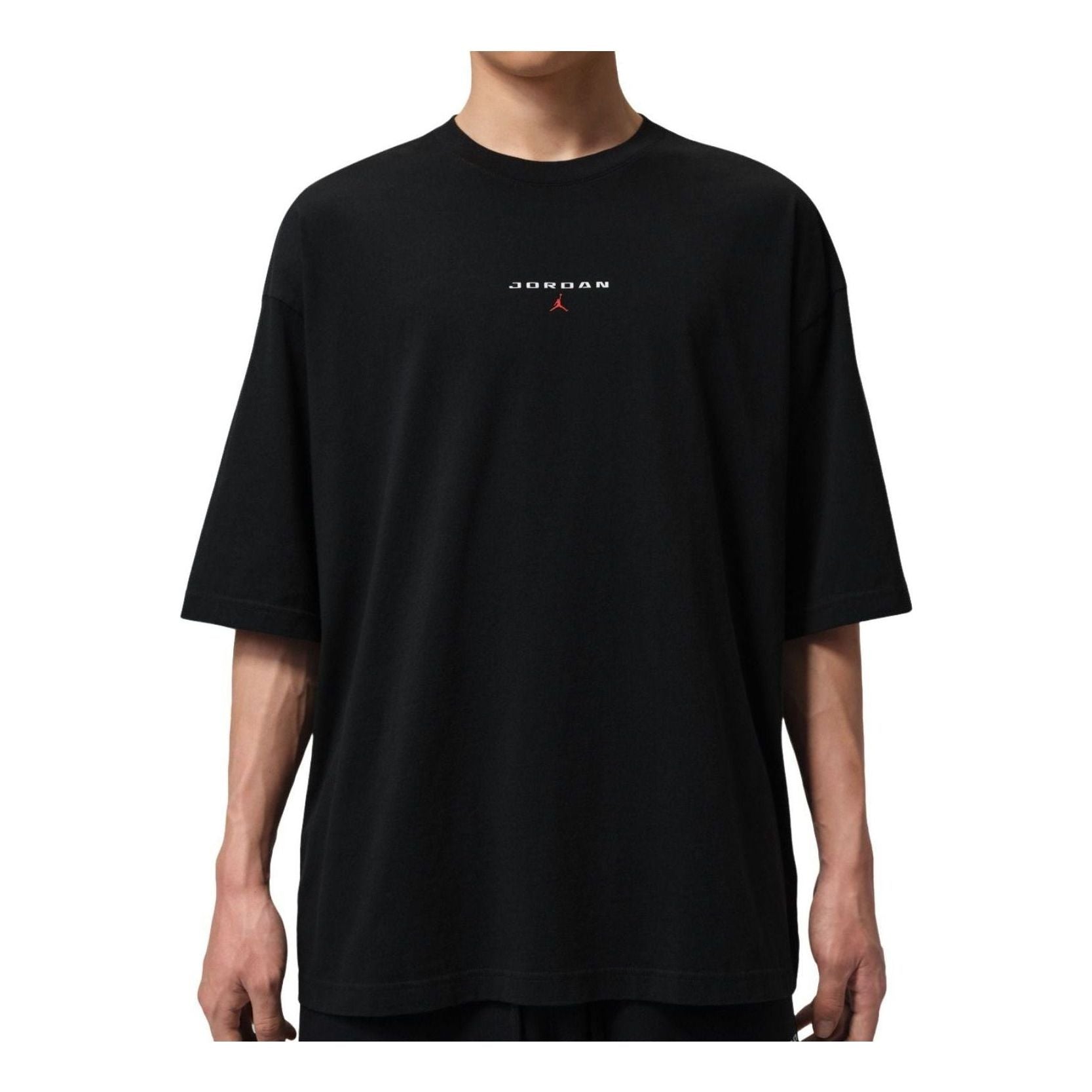 Air Jordan Flight Essentials Oversized Patch T-Shirt 'Black' IO0035-010