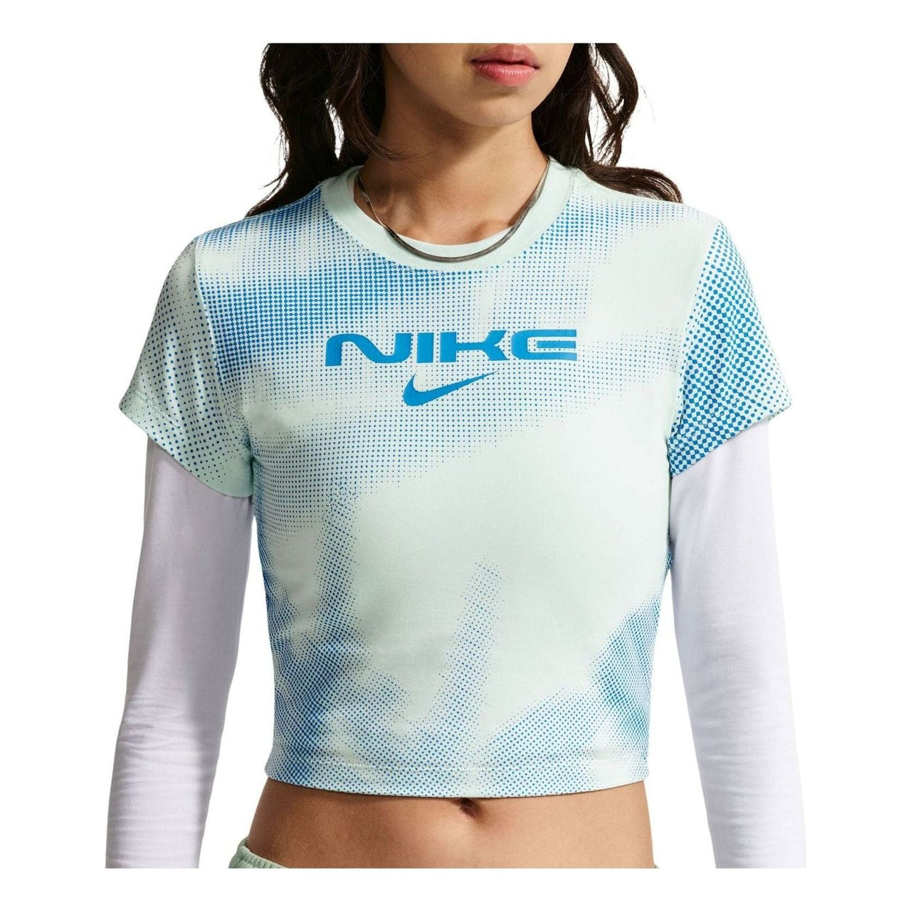 (WMNS) Nike Sportswear Chill Knit Fitted T-Shirt 'Barely Green' IR7845-394