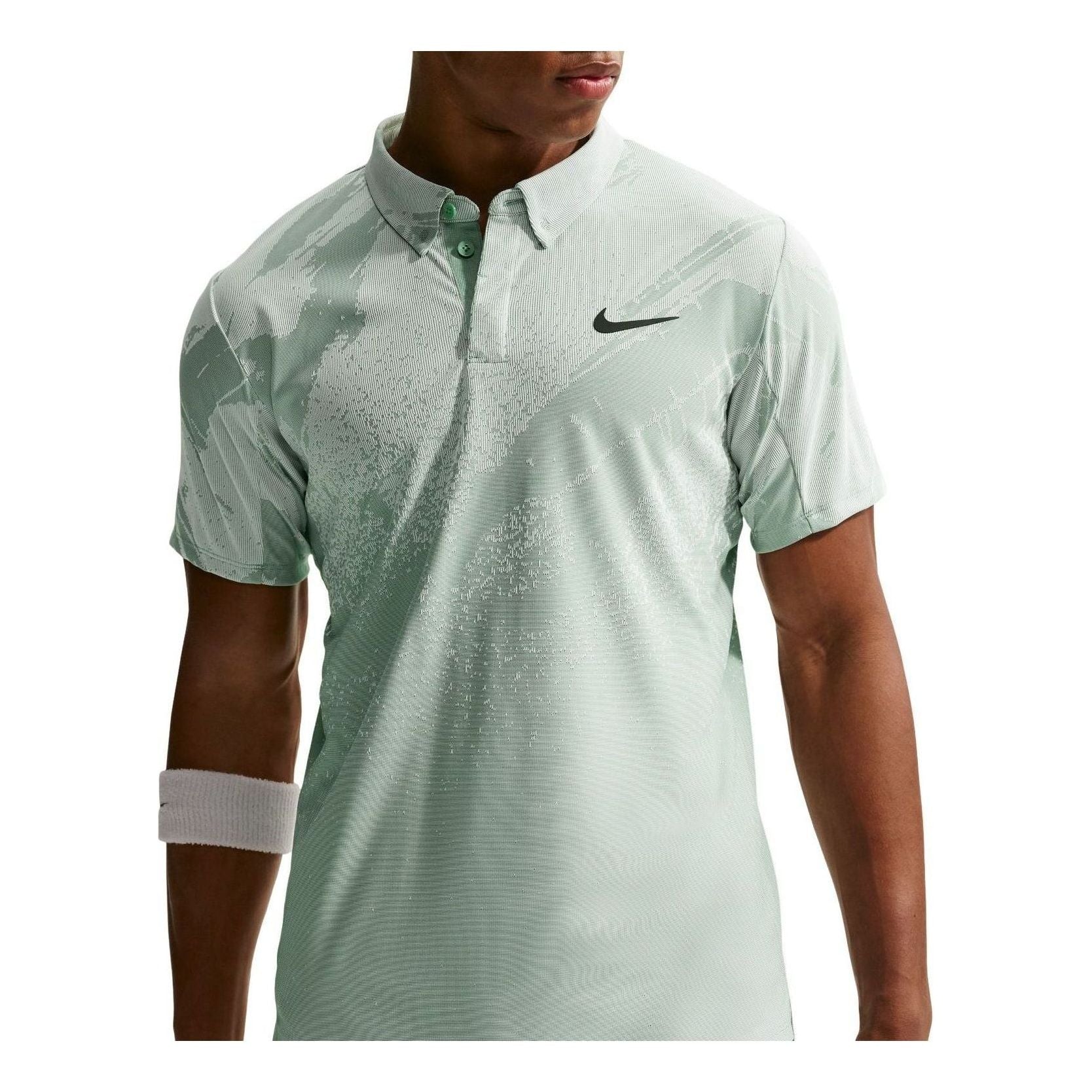 Nike Court Slam Dri-FIT ADV Polo Shirt 'Steam Barely Green Black' IB1028-006