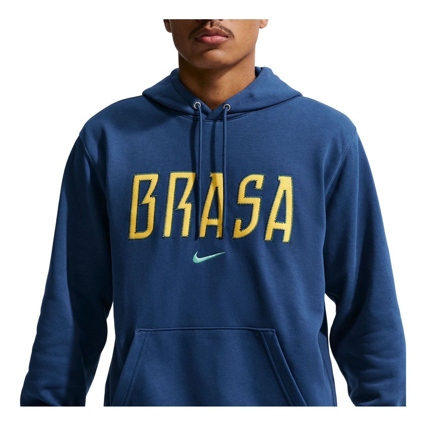 Nike Brazil 2026 Club French Terry Hoodie 'Coastal Blue Light Menta' IB6300-433
