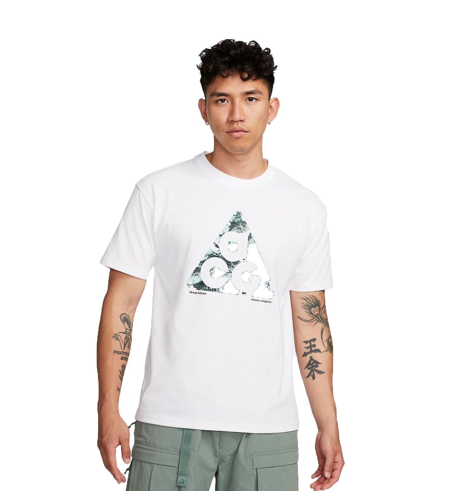 Nike ACG Logo T-shirt 'White Green' DV9637-100