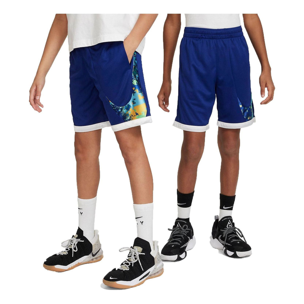 (GS) Nike Dri-FIT Swoosh Basketball Shorts 'Blue' DX5520-455