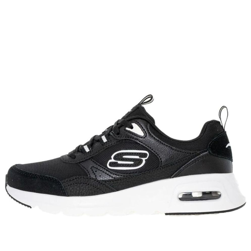 (WMNS) Skechers Skech-Air Court 'Black White' 149947-BKW