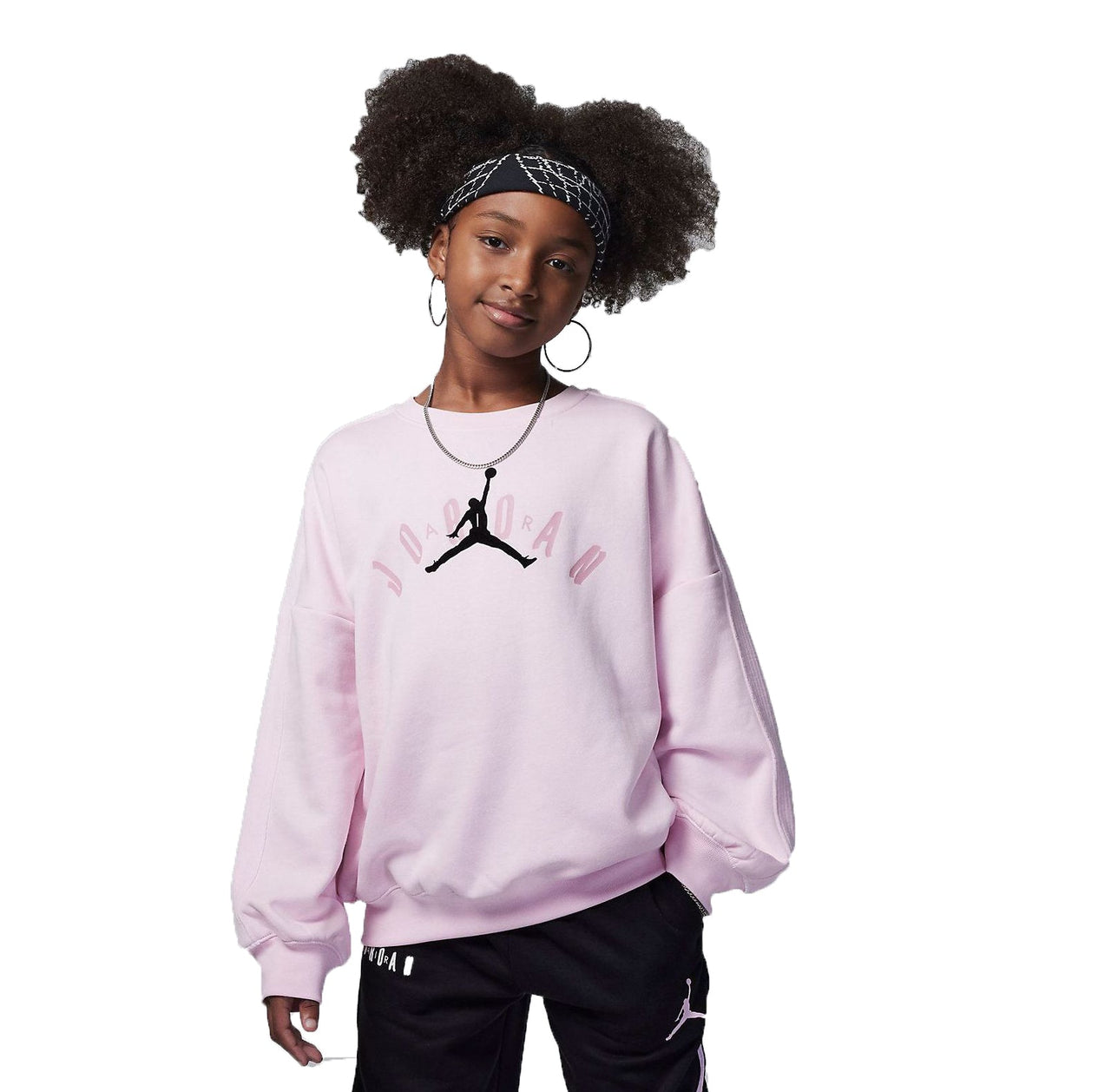 (GS) Air Jordan Soft Touch Mixed Logo Sweatshirt 'Purple' FV6015-663