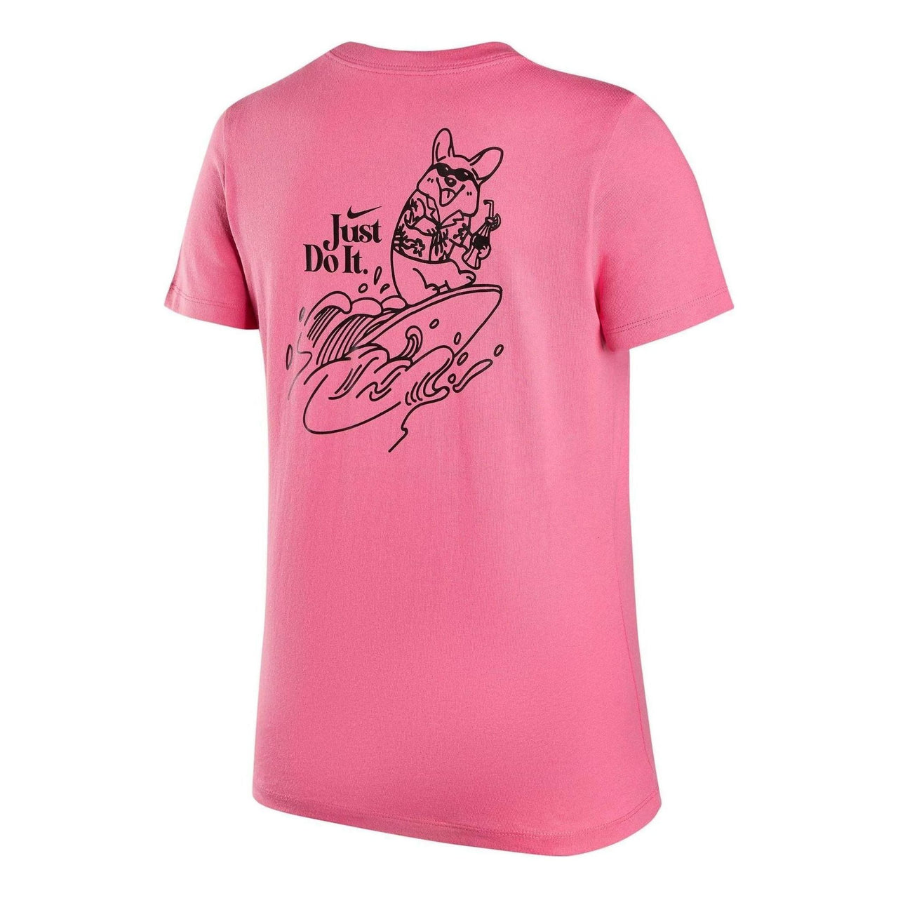 (WMNS) Nike Sportswear Cartoon Hand-Drawn Print T-ShIrt 'Pink' FV1131-684
