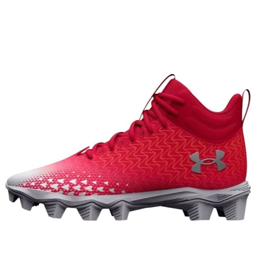 (GS) Under Armour Spotlight Franchise 3.0 RM Football Cleats 'Red White' 3026344-600