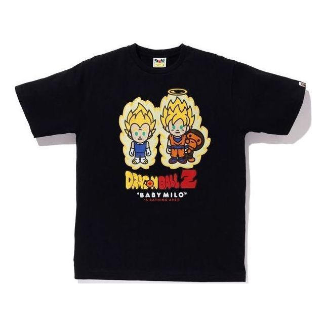 A Bathing Ape Super Saiyan Vegeta & Son Goku Baby Milo T-Shirt 'Black' 2I23-110-910-BLK