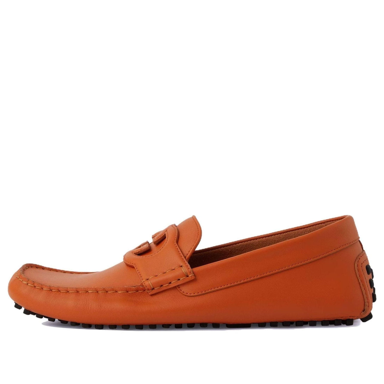Gucci Interlocking G Leather Flats 'Orange' 730148-1XH60-7519