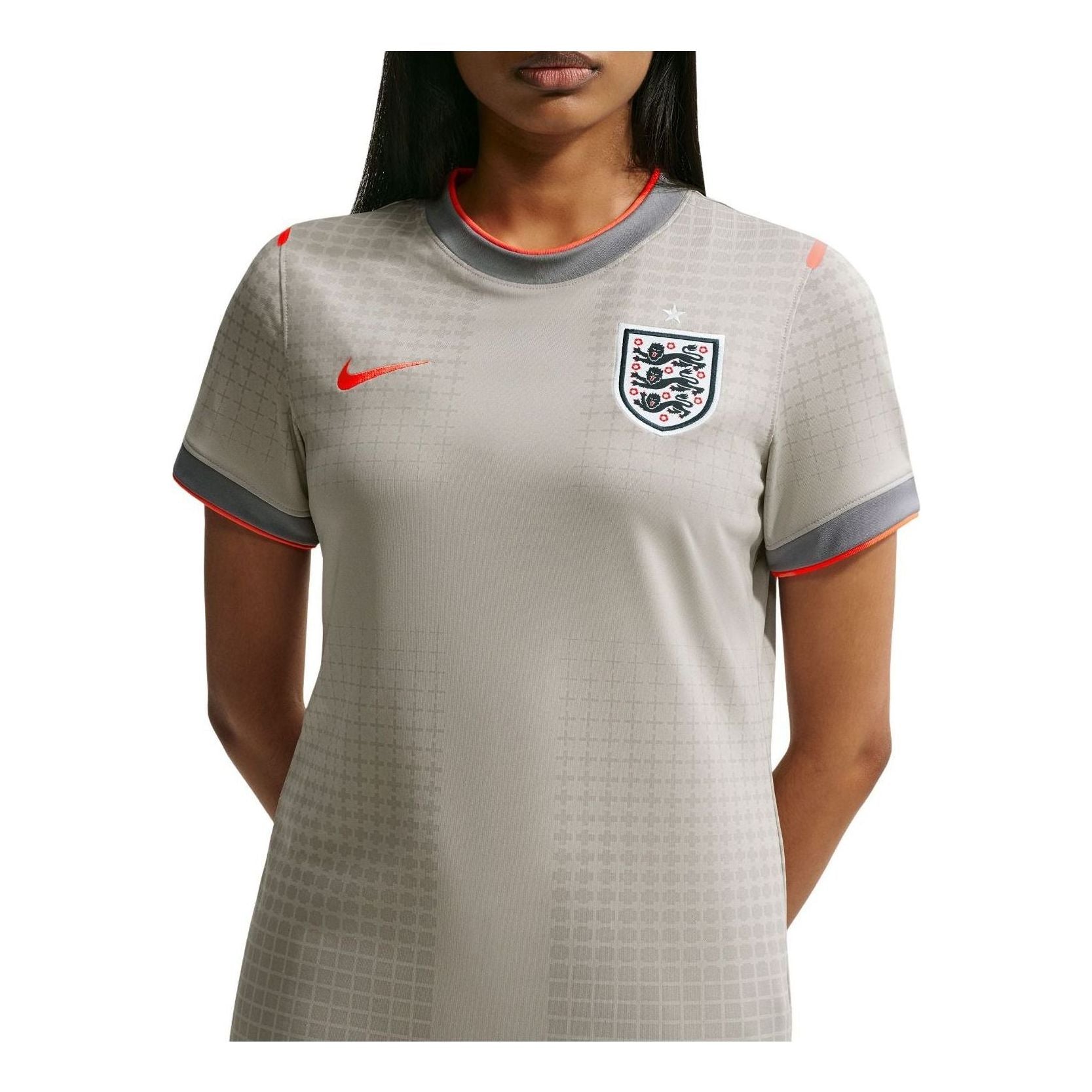 (WMNS) Nike x England x Palace Cryoshot T-Shirt 'Pewter Grey Bright Crimson' IB4703-052