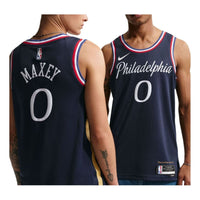 Nike NBA Tyrese Maxey Philadelphia 76ers City Edition Swingman Jersey 'College Navy' HM5992-421