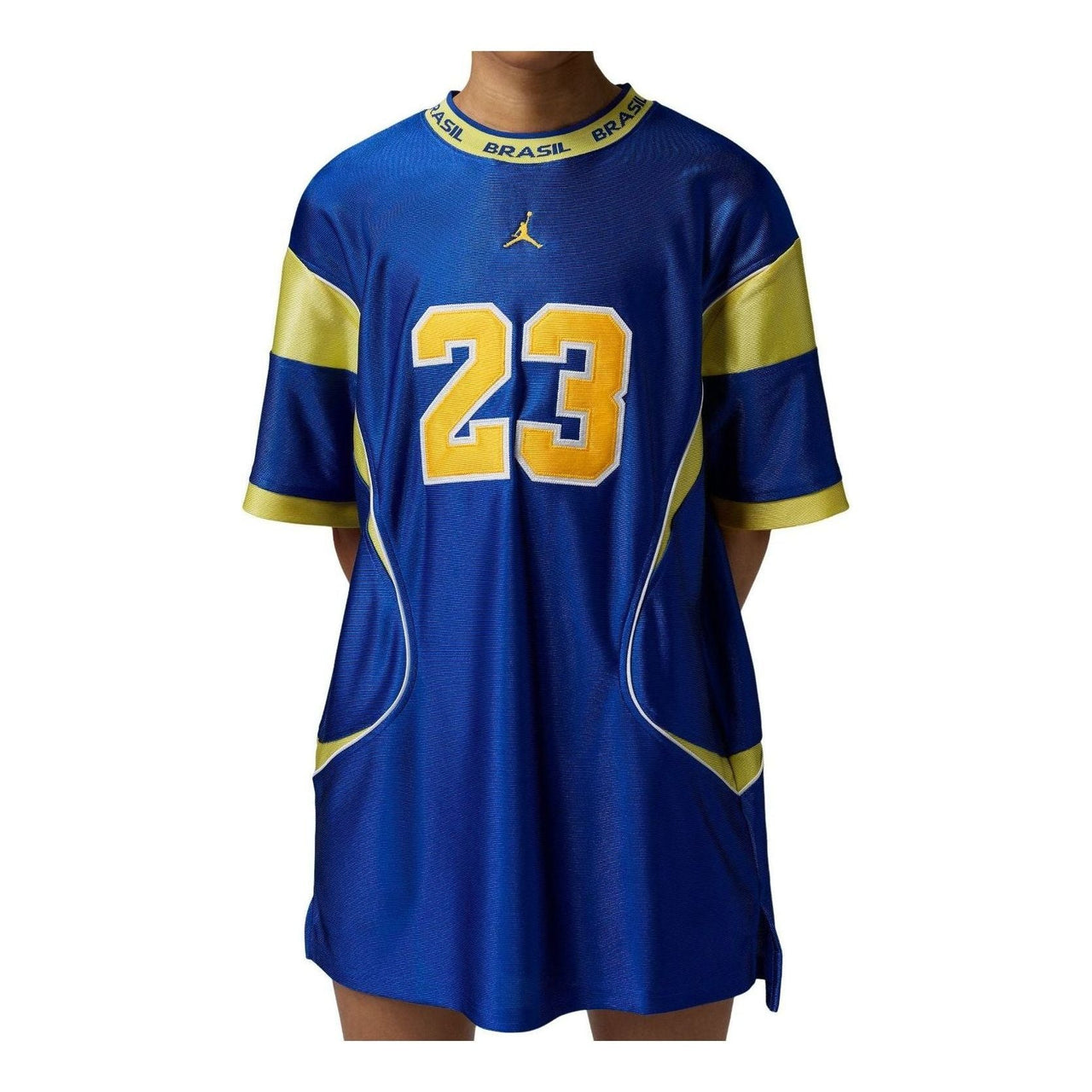 (WMNS) Air Jordan Brooklyn Brazil Jersey Dress 'Old Royal Yellow Pulse' II5395-417