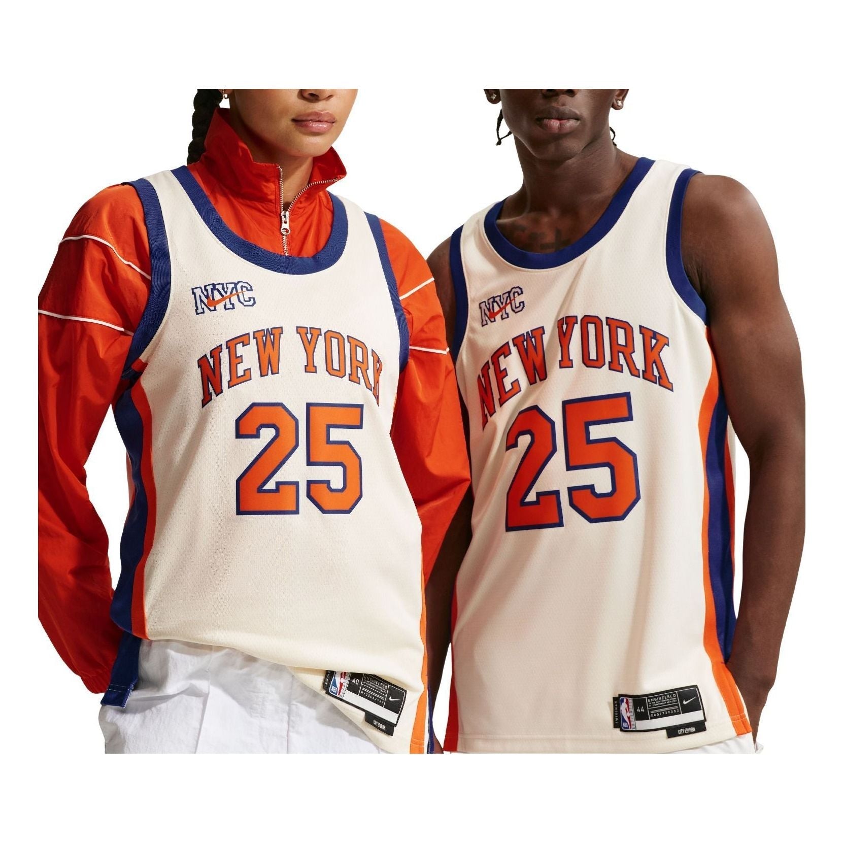 Nike NBA Mikal Bridges New York Knicks City Edition Swingman Jersey 'Natural' HM5989-121