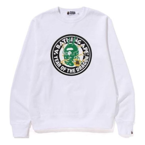 A Bathing Ape Year of the Dragon Crewneck 'White' 1K20-113-004-WHT