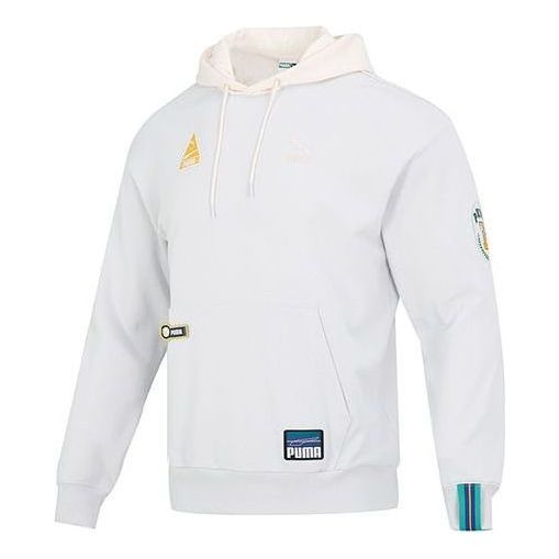 PUMA Team Badge Team Badge Hoodie 'Grey' 677377-72