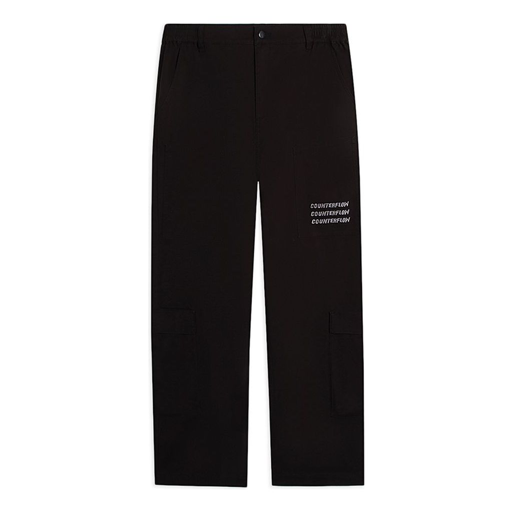 Li-Ning Counterflow Triple Logo Straight Pants 'Black' AKXSC21-1