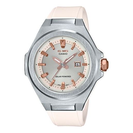 CASIO Quartz Waterproof Shockproof PinkSilver Analog MSG-S500-7A