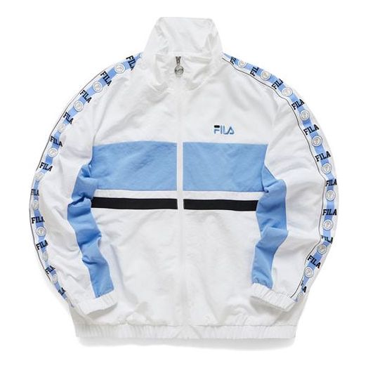 Fila FUSION Contrasting Colors Woven Sports Jacket White T11W115705F-WT