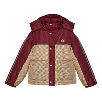 (WMNS) Gucci GG Parachute Nylon Padded Jacket 'Beige Burgundy' 663279-ZAHB8-6705