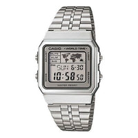 CASIO STANDARD Classical Vintage Waterproof Unisex Mens Silver Digital A500WA-7