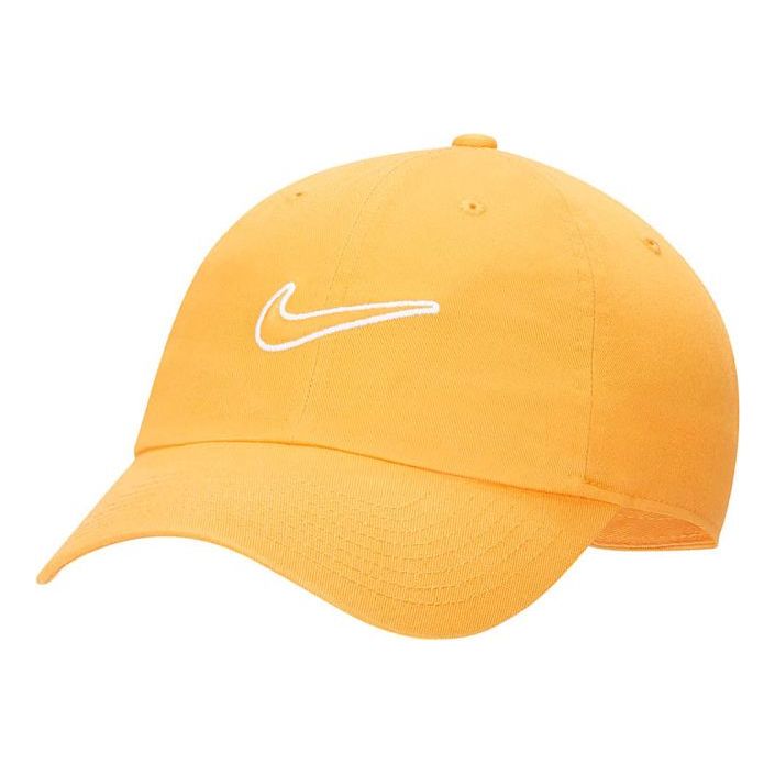Nike U Nsw H86 Swoosh Wash Cap Athleisure Casual Sports Yellow 943091-886