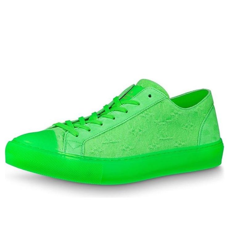 LOUIS VUITTON Tattoo Sneakers 'Neon Green Fabric' 1A8KAU