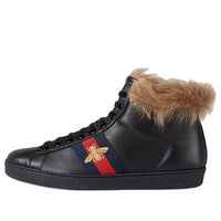 Gucci Stripe Ace High 'Black Fur' 497367-0FI50-1093