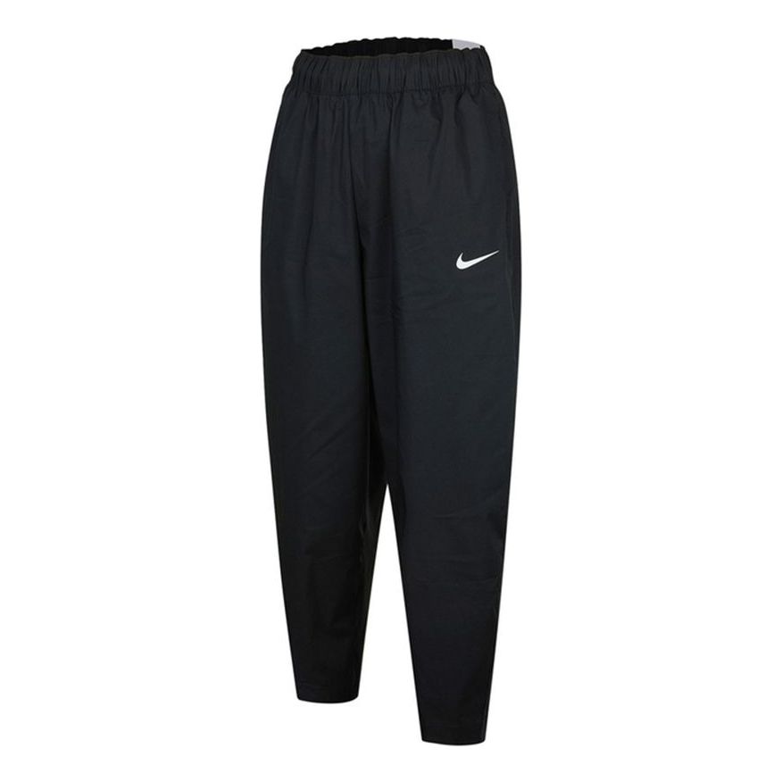 (WMNS) Nike Nsw Essntl Wvn Hr Pnt Crv Casual Sports Woven Breathable Long Pants/Trousers Autumn Black DD5976-010