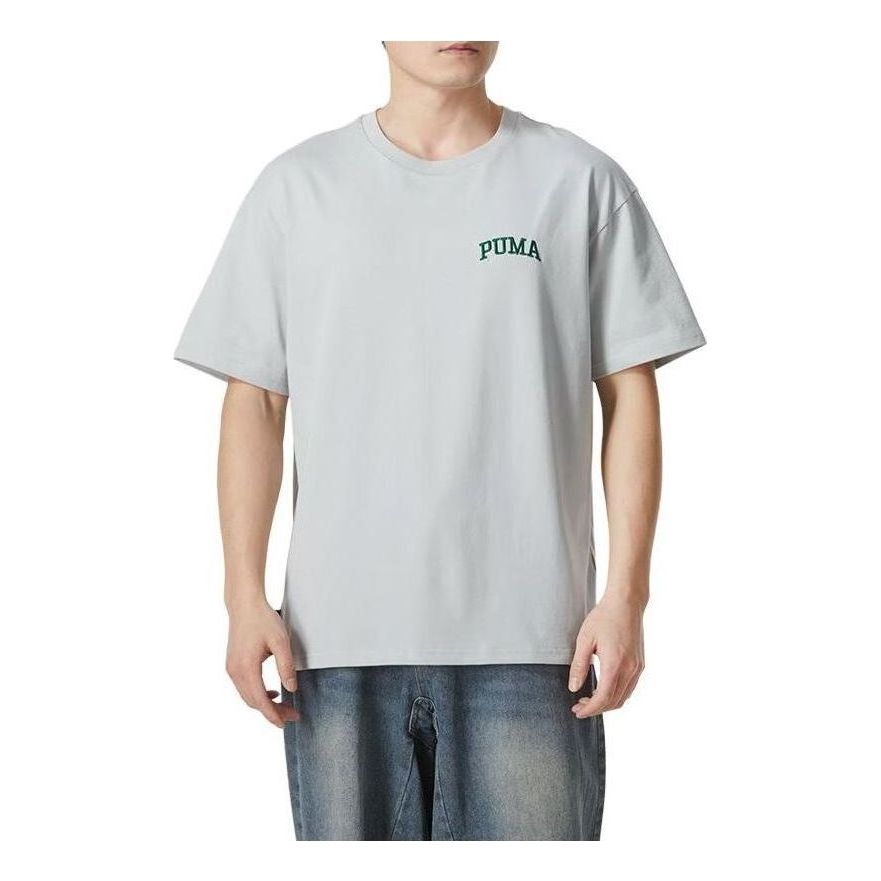 PUMA Logo T-shirt 'Grey' 630352-10